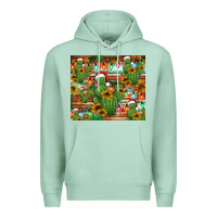 Seafoam feliz navidad merry christmas cactus tumbler Premium Hoodie - Jasminsmagicworld