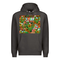 Smoke feliz navidad merry christmas cactus tumbler Premium Hoodie - Jasminsmagicworld
