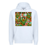 White feliz navidad merry christmas cactus tumbler Premium Hoodie - Jasminsmagicworld