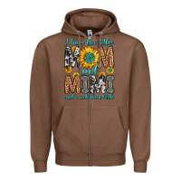 Chestnut i have two titles mom and mimi and i rock them bot Zipper Hoodie - Zillion Design Studio