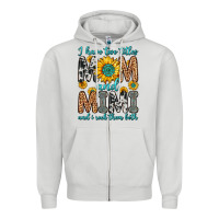 Dove Grey i have two titles mom and mimi and i rock them bot Zipper Hoodie - Zillion Design Studio