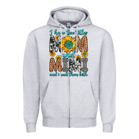 Heather Grey i have two titles mom and mimi and i rock them bot Zipper Hoodie - Zillion Design Studio