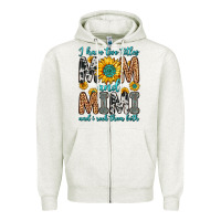 Oatmeal Heather i have two titles mom and mimi and i rock them bot Zipper Hoodie - Zillion Design Studio