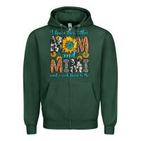 Sports Green i have two titles mom and mimi and i rock them bot Zipper Hoodie - Zillion Design Studio