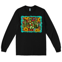 Black cactus christmas Long Sleeve Tee - BarkalooDesign