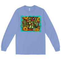 Colony Blue cactus christmas Long Sleeve Tee - BarkalooDesign