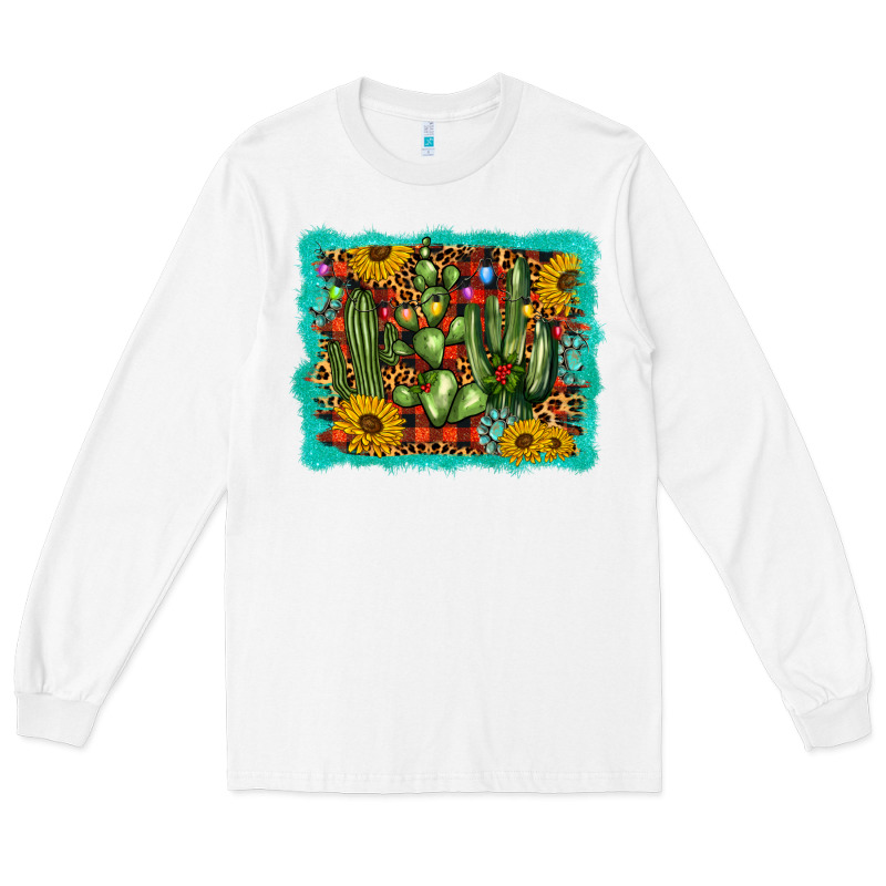 Cactus Christmas Long Sleeve Tee by BarkalooDesign | Teevron