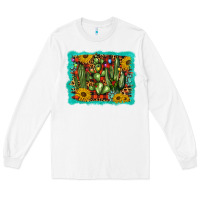 White cactus christmas Long Sleeve Tee - BarkalooDesign