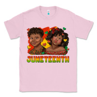 Bubblegum Pink juneteenth with afro black kids Classic Tee - texasbilliewilder