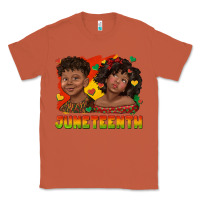Copper juneteenth with afro black kids Classic Tee - texasbilliewilder
