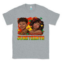 Heather Grey juneteenth with afro black kids Classic Tee - texasbilliewilder