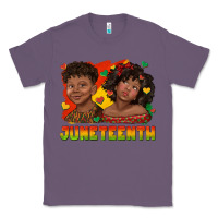 Lavender juneteenth with afro black kids Classic Tee - texasbilliewilder