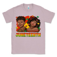 Lilac juneteenth with afro black kids Classic Tee - texasbilliewilder