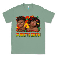 Sage juneteenth with afro black kids Classic Tee - texasbilliewilder