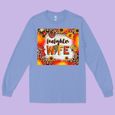 Long Sleeve Tee firefighter wife