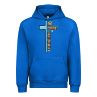 Cobalt i can do all things through christ who strengthens Urban Hoodie - MaliasSmallBusiness