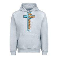Heather Grey i can do all things through christ who strengthens Urban Hoodie - MaliasSmallBusiness