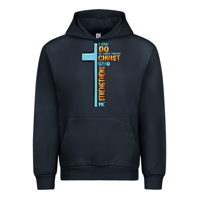 I Can Do All Things Through Christ Who Strengthens Urban Hoodie by MaliasSmallBusiness | Teevron