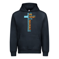 Navy i can do all things through christ who strengthens Urban Hoodie - MaliasSmallBusiness