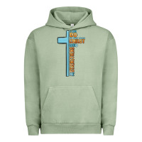 Pigment Oil Green i can do all things through christ who strengthens Urban Hoodie - MaliasSmallBusiness