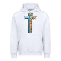 White i can do all things through christ who strengthens Urban Hoodie - MaliasSmallBusiness