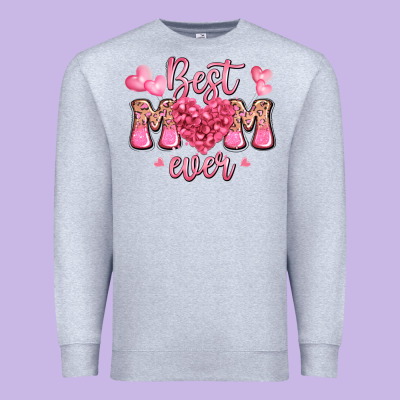 Best Mom Ever Mother's Day Premium Sweatshirt Designed By Jahusdesignshop