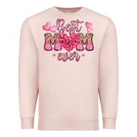 Pale Pink best mom ever mother's day Premium Sweatshirt - JahusDesignShop