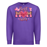 Purple best mom ever mother's day Premium Sweatshirt - JahusDesignShop