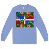 Colony Blue dominican republic Long Sleeve Tee - RanaPortraitStore