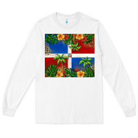White dominican republic Long Sleeve Tee - RanaPortraitStore