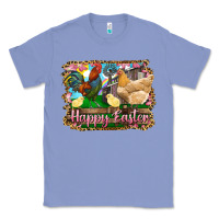 Colony Blue happy easter rooster chicken and chick Classic Tee - RanaPortraitStore