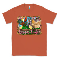 Copper happy easter rooster chicken and chick Classic Tee - RanaPortraitStore