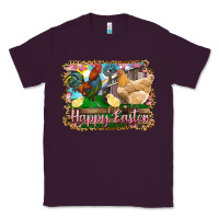Happy Easter Rooster Chicken And Chick Classic Tee | Teevron