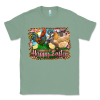 Sage happy easter rooster chicken and chick Classic Tee - RanaPortraitStore