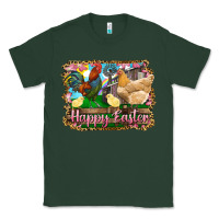 Sports Green happy easter rooster chicken and chick Classic Tee - RanaPortraitStore