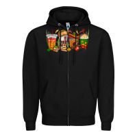 Black spanish teacher coffee cups Zipper Hoodie - texasbilliewilder