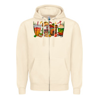 Sandshell spanish teacher coffee cups Zipper Hoodie - texasbilliewilder