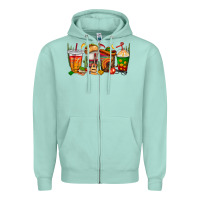 Seafoam spanish teacher coffee cups Zipper Hoodie - texasbilliewilder