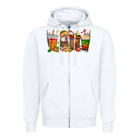 White spanish teacher coffee cups Zipper Hoodie - texasbilliewilder