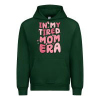 Forest Green in my tired mom era Urban Hoodie - MaliasSmallBusiness