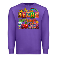Purple nacho average teacher Premium Sweatshirt - AdoDesignShop