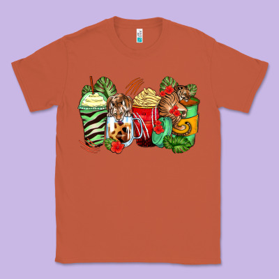 Classic Tee tiger coffee cups