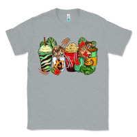 Heather Grey tiger coffee cups Classic Tee - Zillion Design Studio