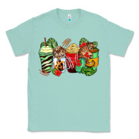 Seafoam tiger coffee cups Classic Tee - Zillion Design Studio
