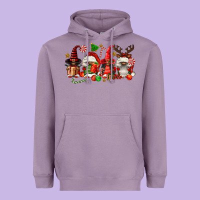 Christmas Afro Gnomies Heavyweight Hoodie Designed By Fadigitalartstudio