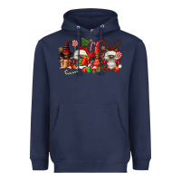 Navy christmas afro gnomies Heavyweight Hoodie - FaDigitalArtStudio