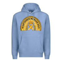 Colony Blue Childhood cancer awareness rainbow Premium Hoodie - Jasminsmagicworld