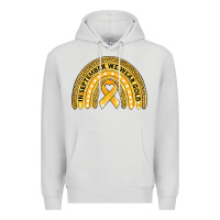 Dove Grey Childhood cancer awareness rainbow Premium Hoodie - Jasminsmagicworld