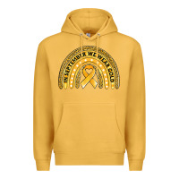 Mustard Childhood cancer awareness rainbow Premium Hoodie - Jasminsmagicworld