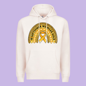 Childhood Cancer Awareness Rainbow Premium Hoodie Designed By Jasminsmagicworld